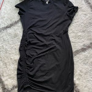 Simple cinched t shirt dress